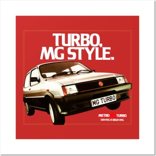 MG METRO TURBO - advert Posters and Art